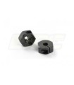 ALUMINUM WHEEL SUPPORT - 0.75MM - BLACK (2)