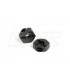 ALUMINUM WHEEL SUPPORT - BLACK (2) - E1rc.com