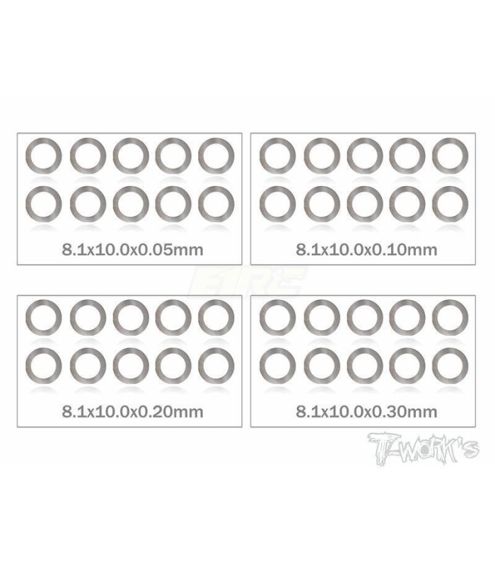 Arandelas T-works 8x10.0mm - E1rc.com