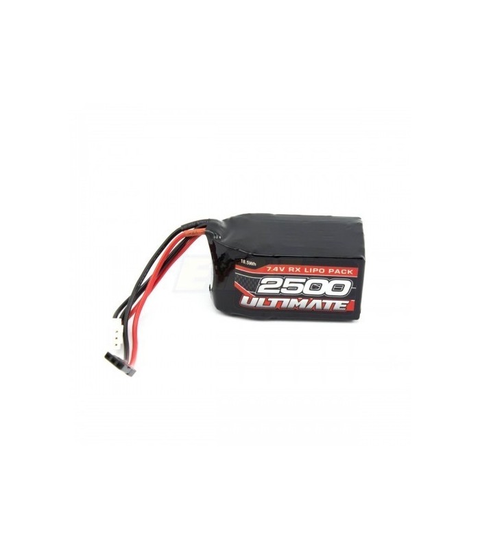 Bateria receptor ultimate cuadrada 7.4v 2500mah jr - E1rc.com