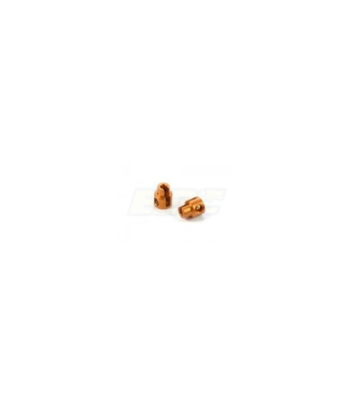 ALUMINUM CAPS FOR ROLL BAR - ORANGE (2) - E1rc.com