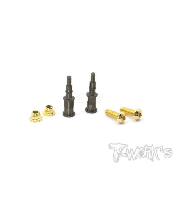 Postes de amortiguador +5mm aluminio hard coated - E1rc.com