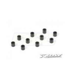 ARANDELAS ALUM. 3x6x3.0MM - BLACK (10)