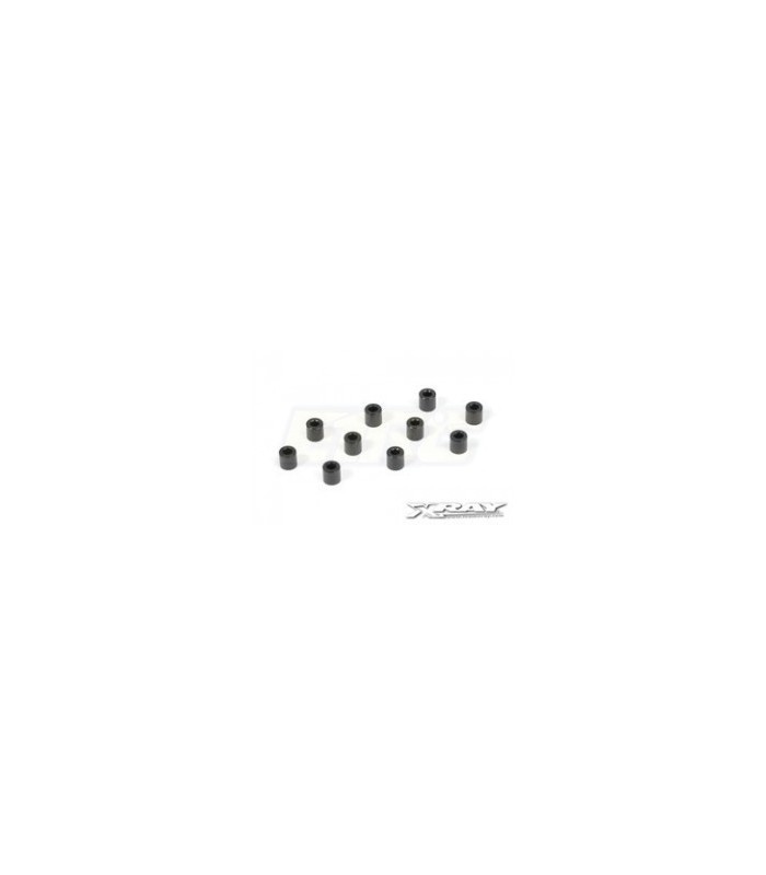 ALUMINUM WASHERS 3x6x3.0MM - BLACK (10) - E1rc.com