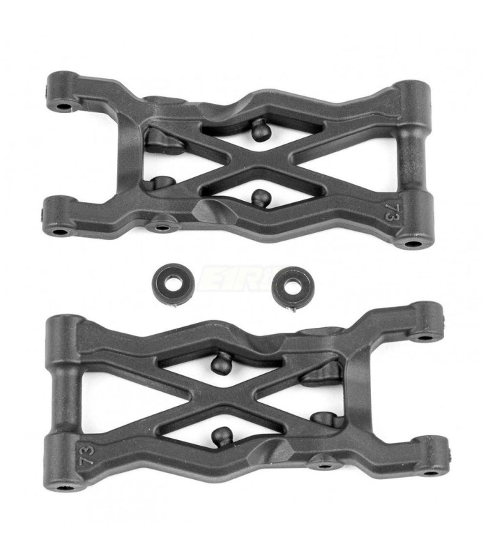 Trapecio trasero 73mm carbono asso RC10B6.3 FT - E1rc.com