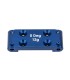 Bulkhead delantero azul aluminio 12g asso RC10B6.4 - E1rc.com