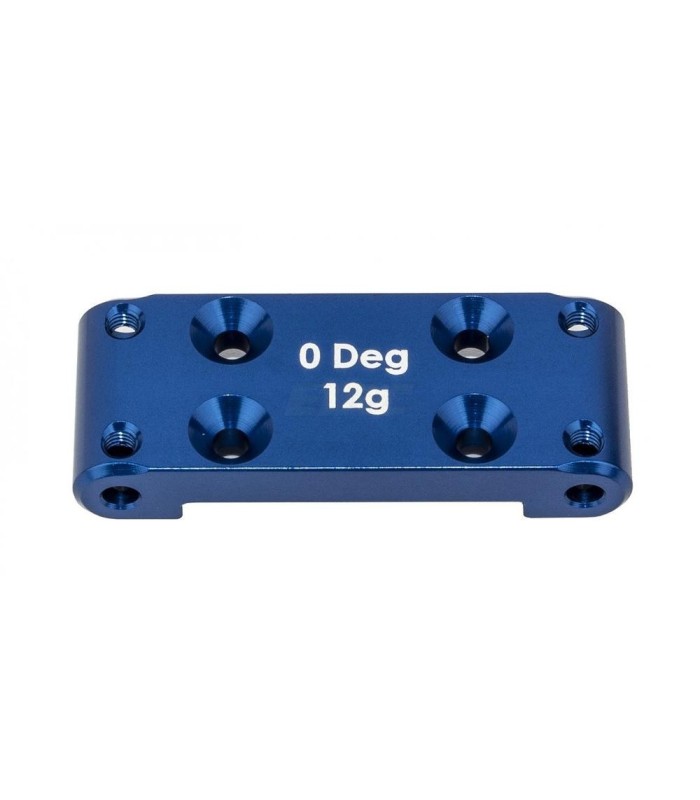 Bulkhead delantero azul aluminio 12g asso RC10B6.4 - E1rc.com
