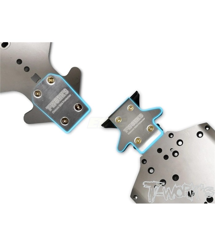 Protector chasis trasero T-works asso RC8 B3.1 2u - E1rc.com