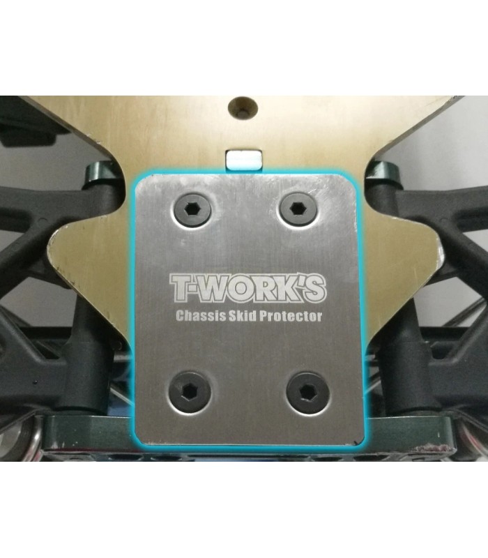 Protector trasero chasis T-works Kyosho MP9 (2ud) - E1rc.com