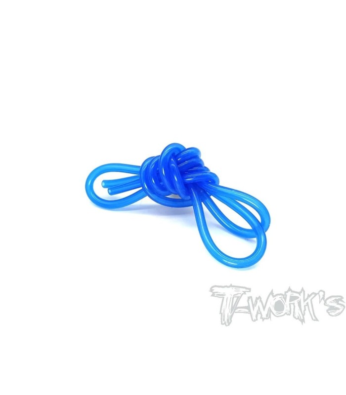 Tubo de silicona macarron azul T-works (1m)
