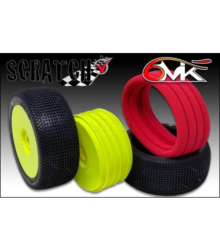 Scratch 0/18 rueda+llanta amarilla+insert SIN PEGAR - E1rc.com