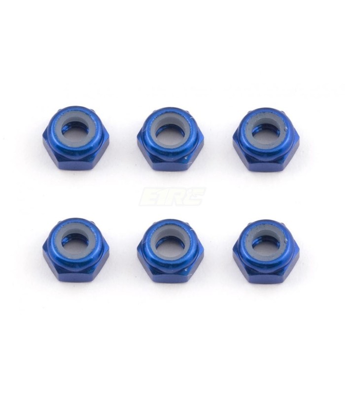 Tuerca M3 aluminio azul associated - E1rc.com