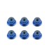 Tuerca M4 aluminio flanged azul associated - E1rc.com