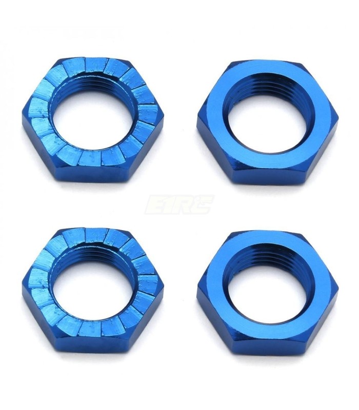 Tuercas de rueda 17mm azul associated - E1rc.com
