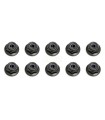 Tuerca M3 flanged associated negra