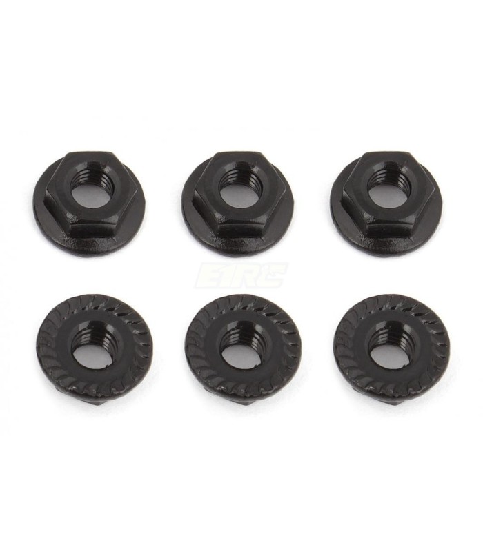 Tuercas M4 serradas associated negras - E1rc.com