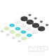 Pistones mip 8 agujeros 16mm asso 1/8 - E1rc.com