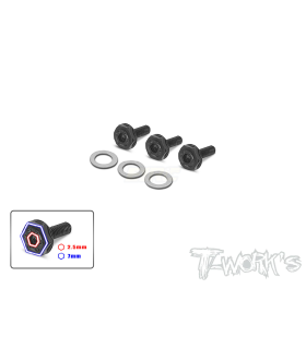 3 Tornillos de embrague llave 2.5 y 7mm T-works