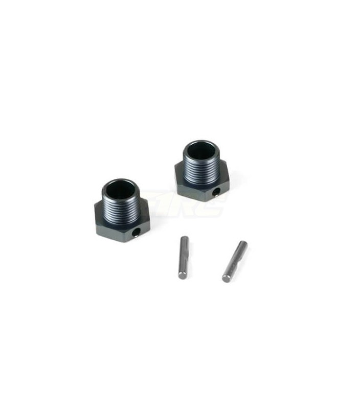 Hexagonos de ruedas (+1mm, 17mm) con pasadores 2u - E1rc.com