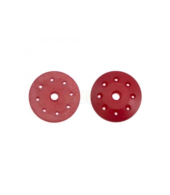 Pistones de amort. conicos 16mm rojos (8x1.2mm)2ud - E1rc.com
