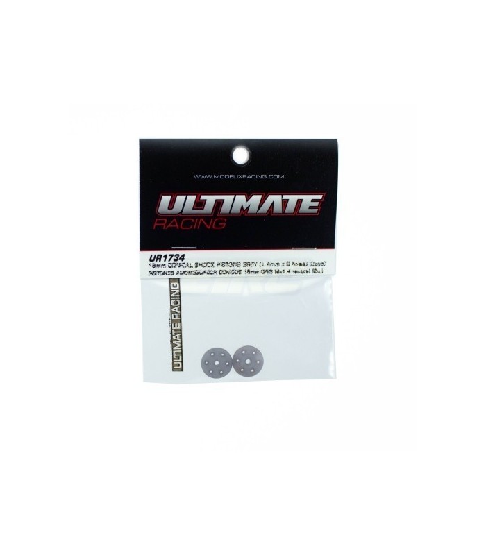 Pistones amort. conicos 16mm gris (6x1.4mm) 2u - E1rc.com