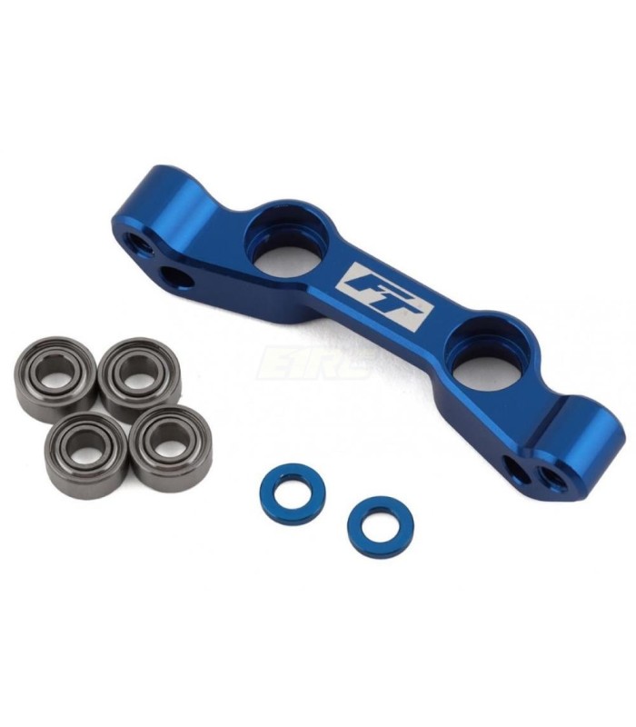 RC10B6.4 FT Steering Rack, blue aluminum - E1rc.com