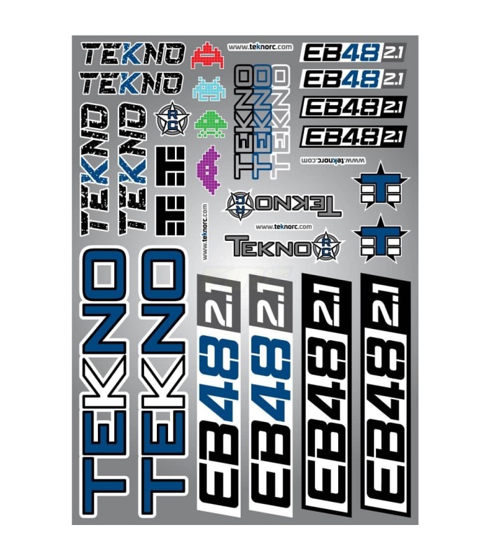 Pegatinas EB48 2.1 Tekno Rc - E1rc.com