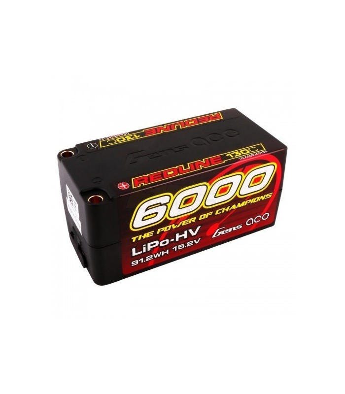 Bateria Gens ACE 6000mah shorty 15,2V HV 130C 4S2P - E1rc.com