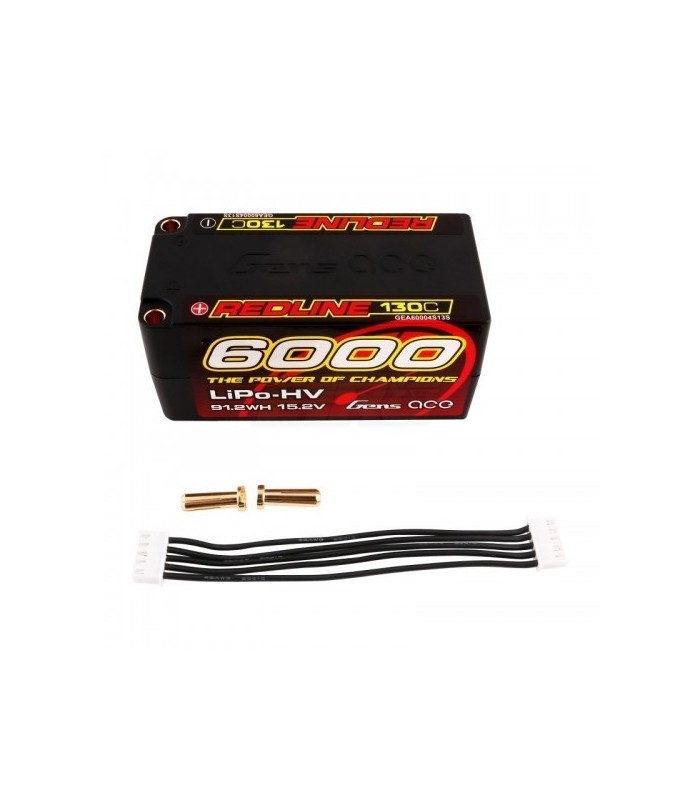 Bateria Gens ACE 6000mah shorty 15,2V HV 130C 4S2P - E1rc.com