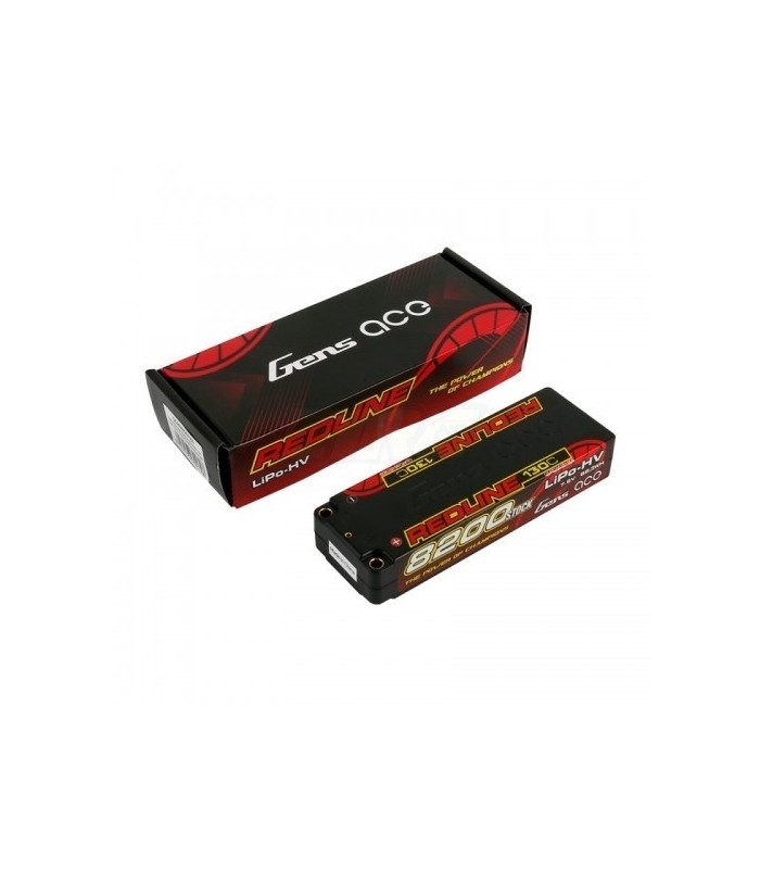 Bateria Gens Ace 8200MAH 7.6V 130C 2S conector 5mm - E1rc.com