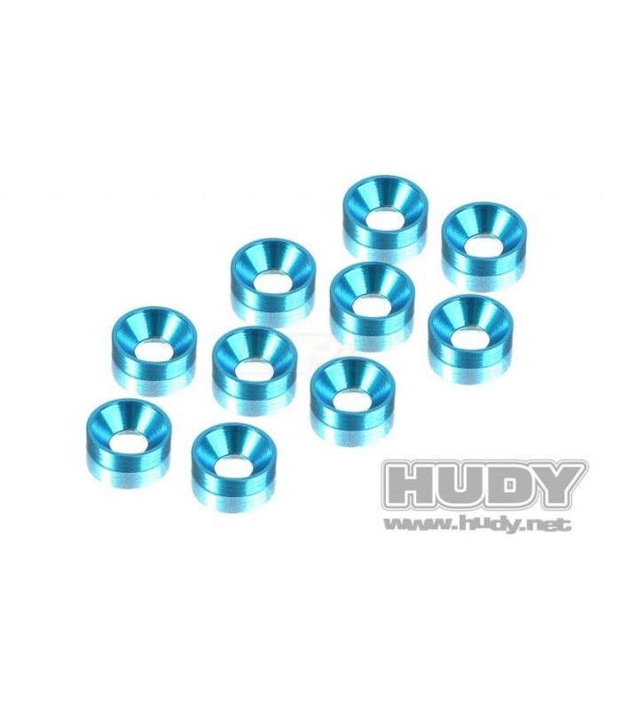ALU COUNTERSUNK SHIM - BLUE (10) - E1rc.com