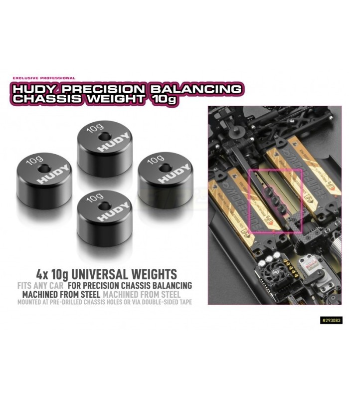 PRECISION BALANCING CHASSIS WEIGHT 10g (4) - E1rc.com