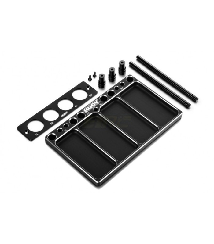 HUDY ALU TRAY FOR 1/8 OFF-ROAD DIFF & SHOCKS - E1rc.com