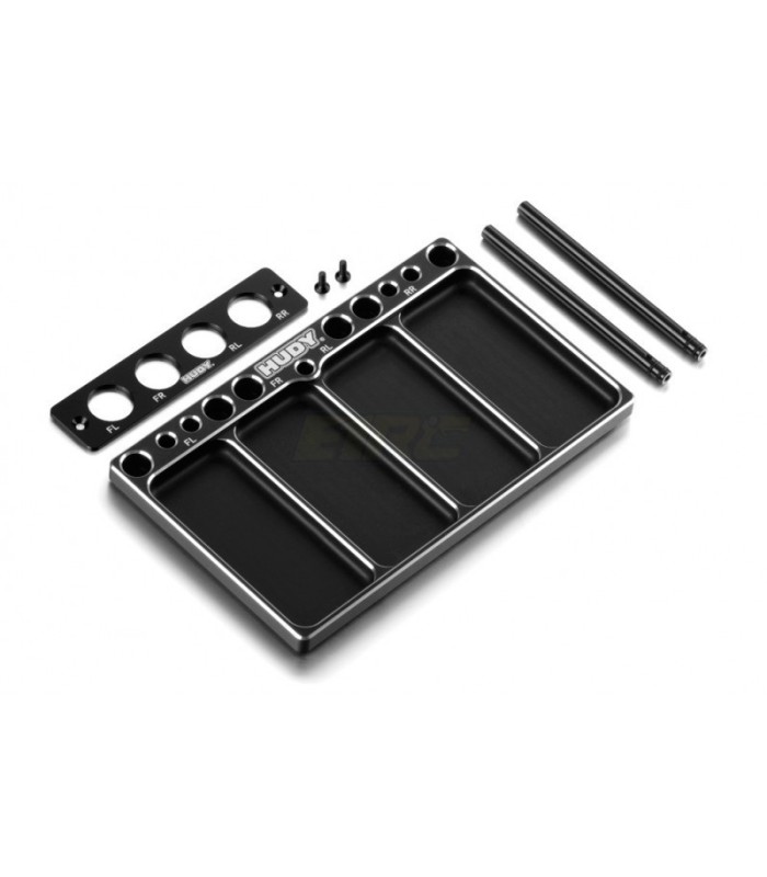 HUDY ALU TRAY FOR 1/10 OFF-ROAD DIFF & SHOCKS - E1rc.com