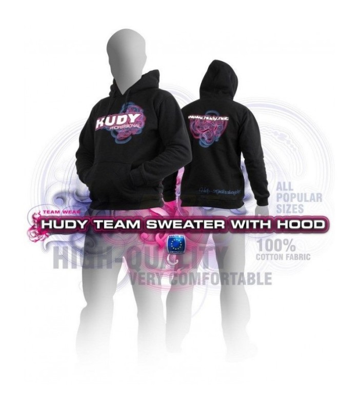 HUDY SWEATER HOODED - BLACK (XXL) - E1rc.com