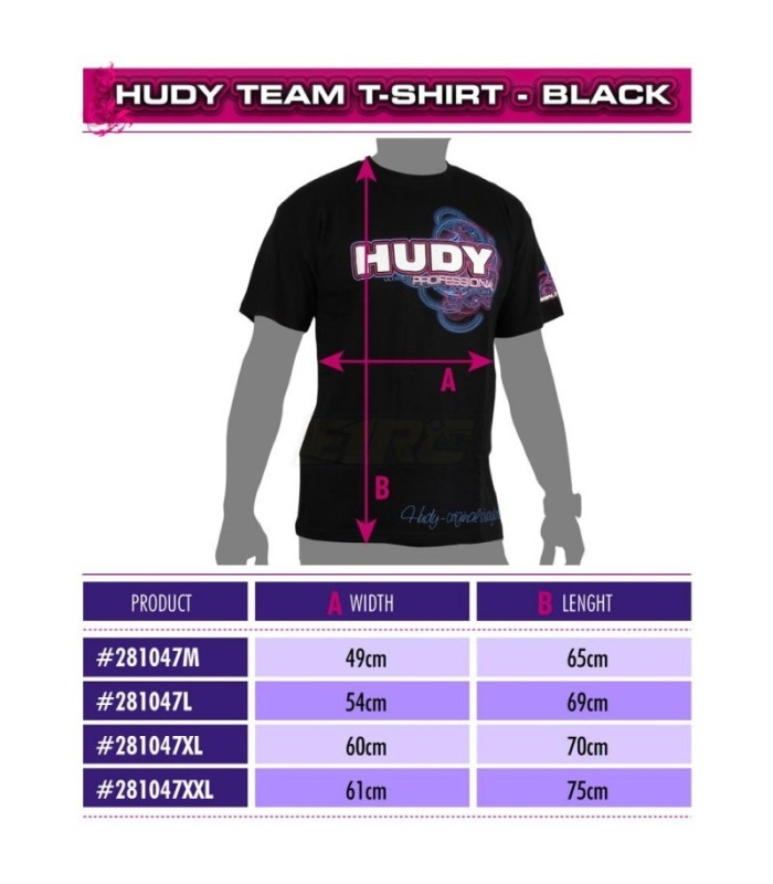 HUDY T-SHIRT - BLACK (L) - E1rc.com