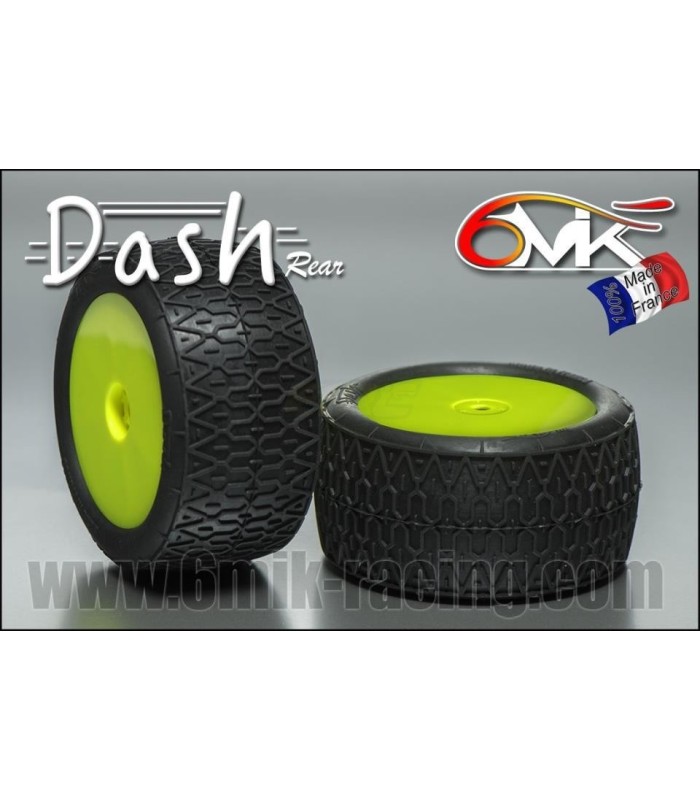 Dash sintetica verde pegada en llanta amarilla - E1rc.com