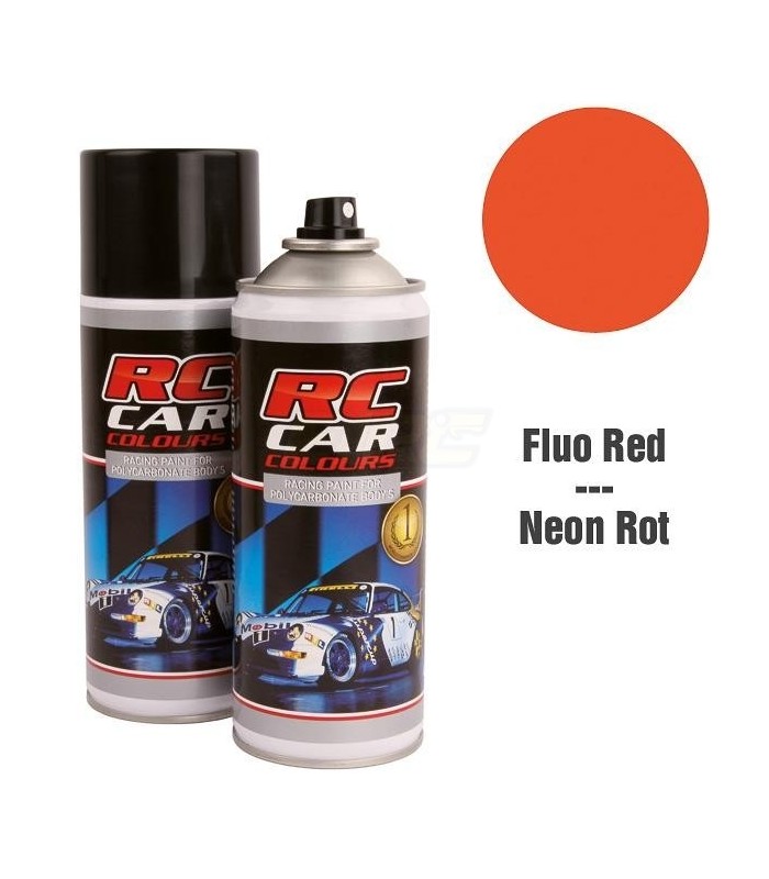 Pintura spray lexan rojo fluor 150ml - E1rc.com