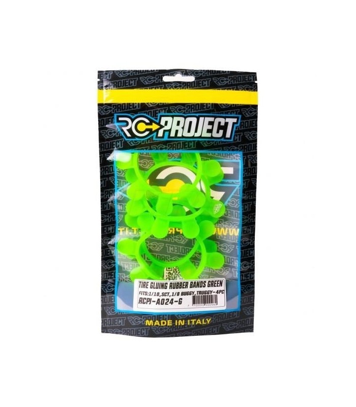 Gomas de pegado de neumaticos RcProject verde - E1rc.com