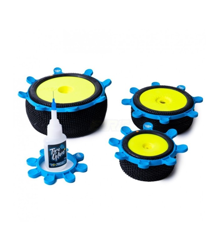 Gomas de pegado de neumaticos RcProject azul - E1rc.com