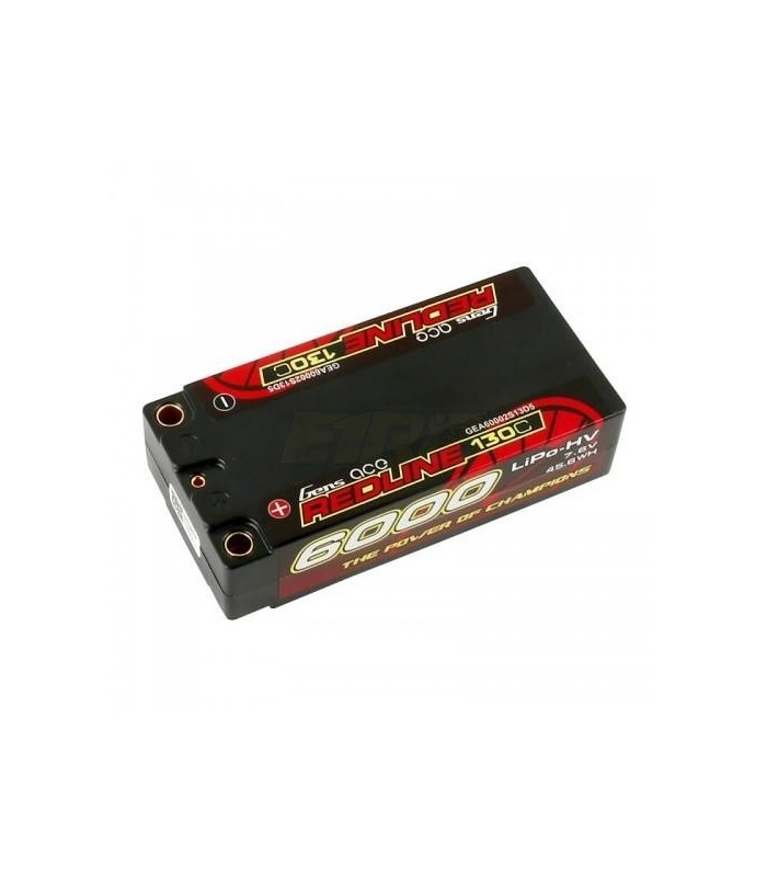 Gens Ace 6000MAH Shorty 7.6V HV 130C 2S2P 5mm - E1rc.com