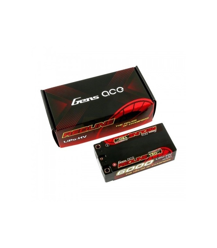 Gens Ace 6000MAH Shorty 7.6V HV 130C 2S2P 5mm - E1rc.com