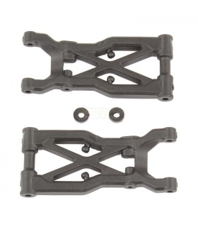 Trapecio trasero asso B74 fibra de carbono