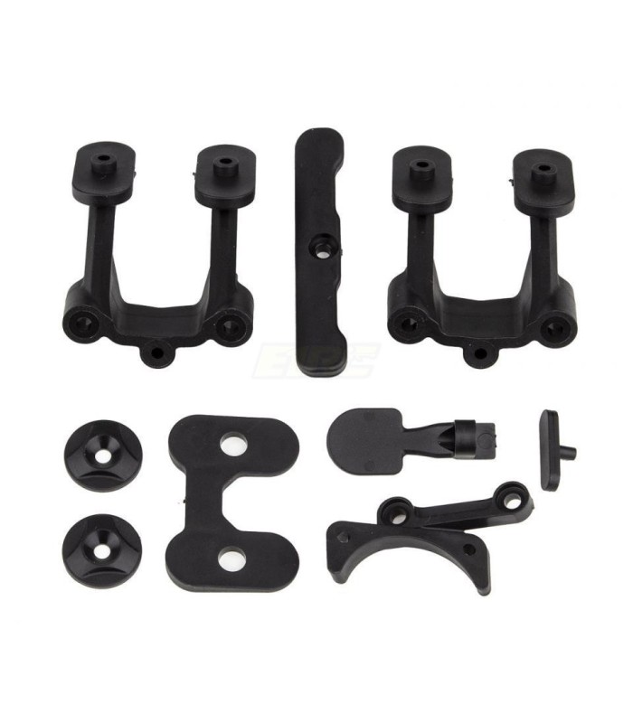 B74.2 Rear Body Mount Wing Mounts Bumper Fan Mount - E1rc.com