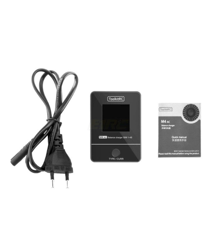 Cargador AC M4AC XT60 lipo 1-4S 2.5A - E1rc.com