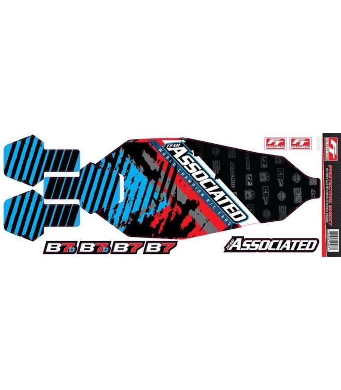 RC10B7 protector de chasis - E1rc.com