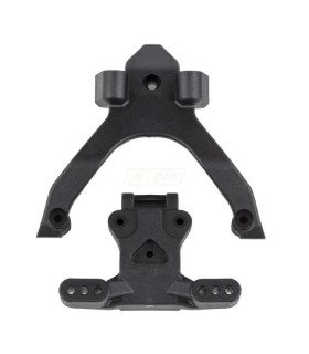 RC10B7 FT Top Plate and Ballstud Mount  carbon