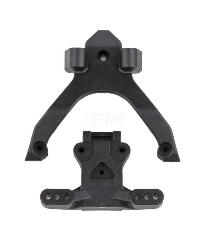 RC10B7 FT Top Plate and Ballstud Mount, carbon - E1rc.com