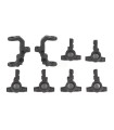 RC10B7 FT Caster and Steering Blocks, carbon
