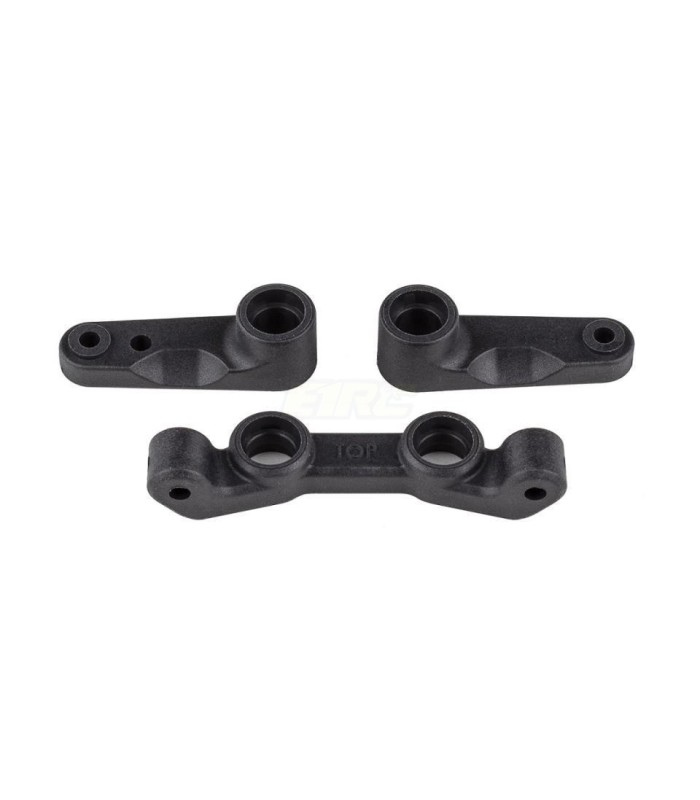RC10B7 FT Steering Bellcrank and Rack Set, carbon - E1rc.com